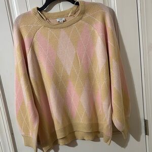 Women’s Long Sleeve Fair Isle Jacquard Crew Neck Sweater